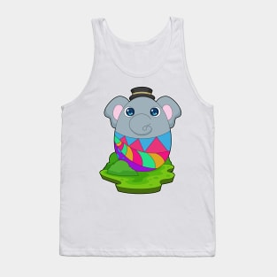 Elephant Easter Easter egg Tank Top